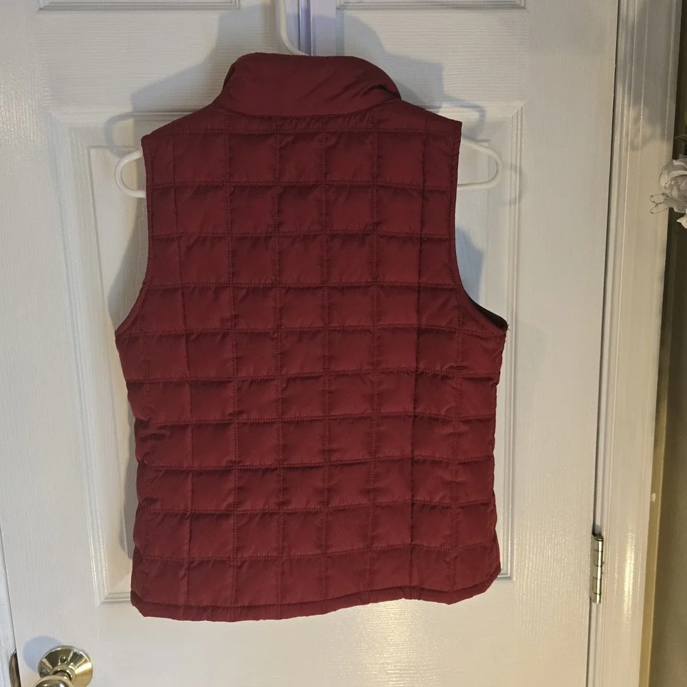 Kenneth Cole Reaction Burgundy Puffer Vest Size Small